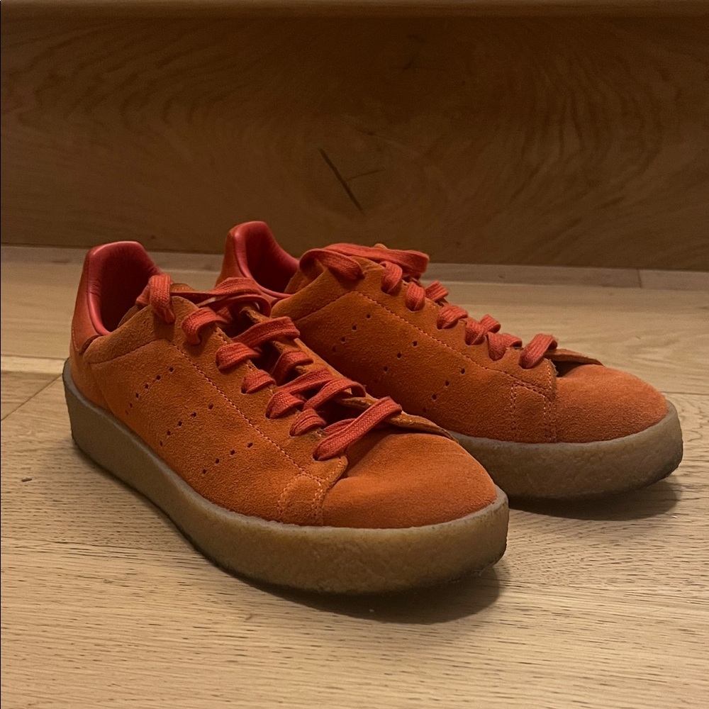 Stan Smith Adidas Orange Suede Men's Sneakers sz 6